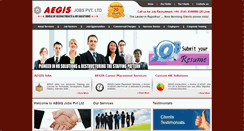 Desktop Screenshot of aegisjobs.com